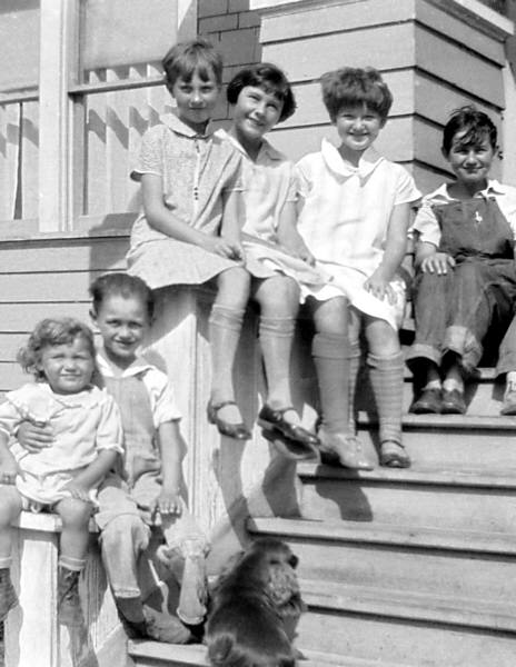 Six Kids and a Dog